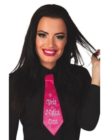 Gravata rosa para noite de meninas 31cm - de alta qualidade, ideal para carnaval, festas temáticas e eventos especiais.